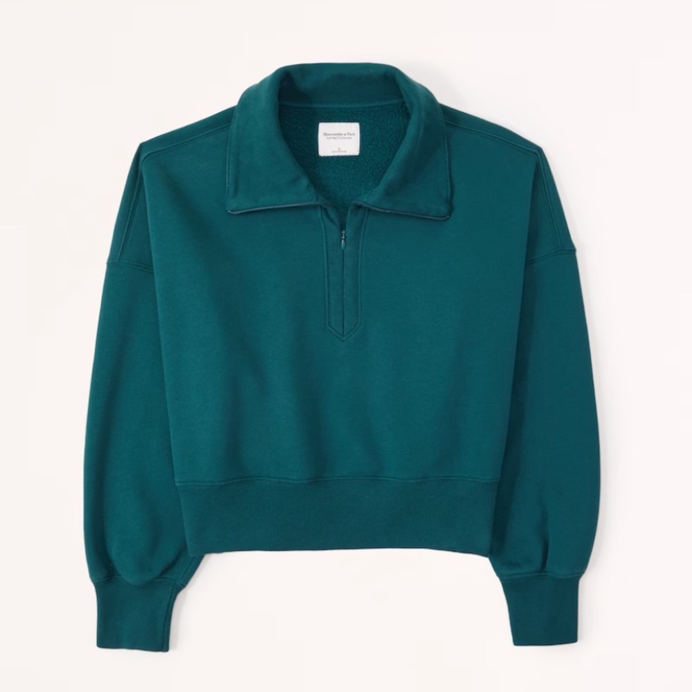 WORN Collar Half-Zip sweatshirt from Abercombie & Fitch